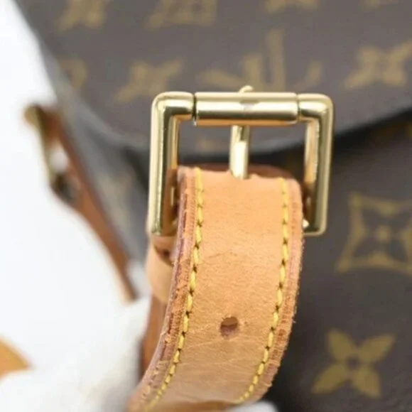 LOUIS VUITTON Saint Cloud GM Shoulder Bag Monogram Leather Brown M51242 88ZA017 - Picture 11 of 16